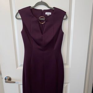 Calvin Klein maroon dress